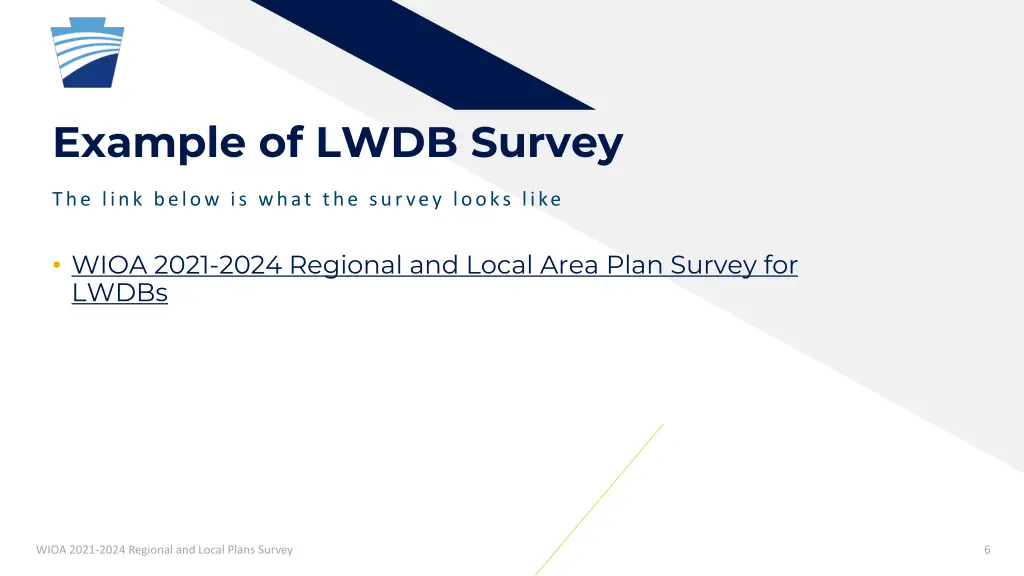 example of lwdb survey