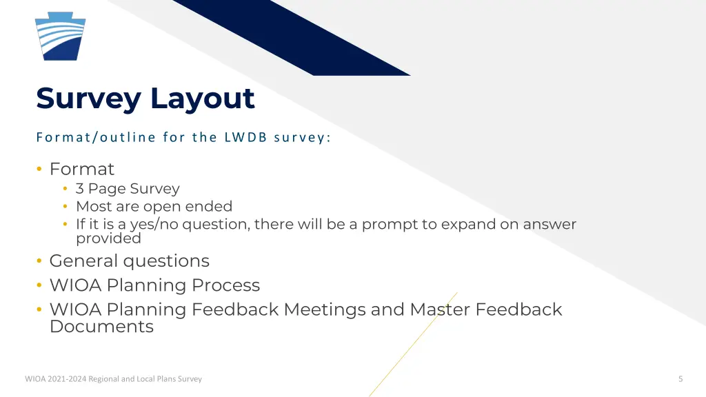 survey layout