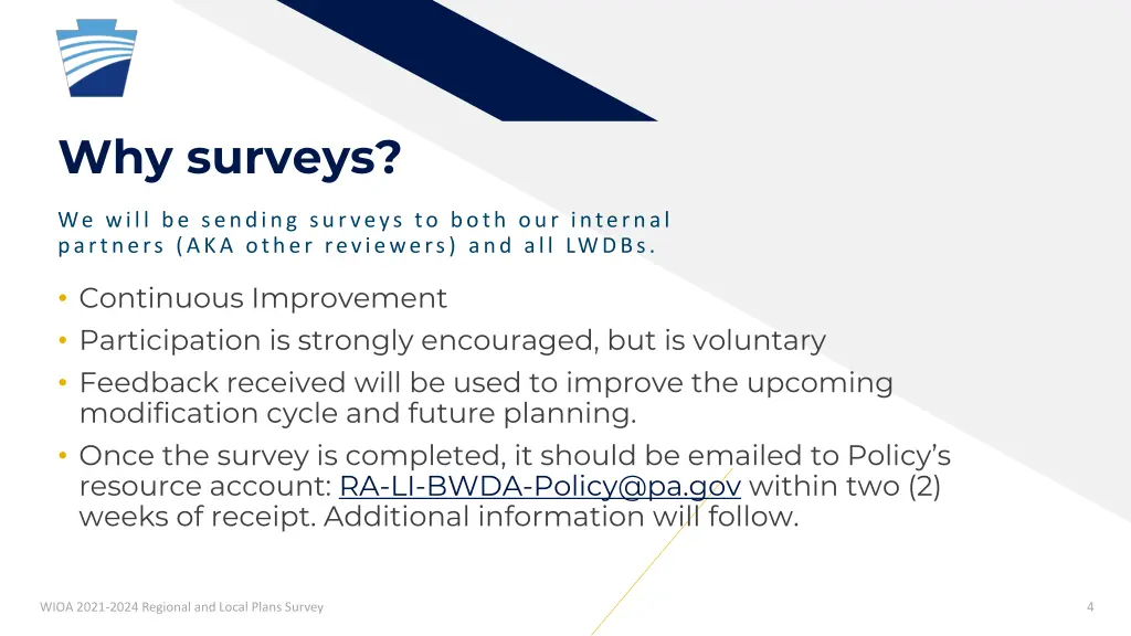 why surveys