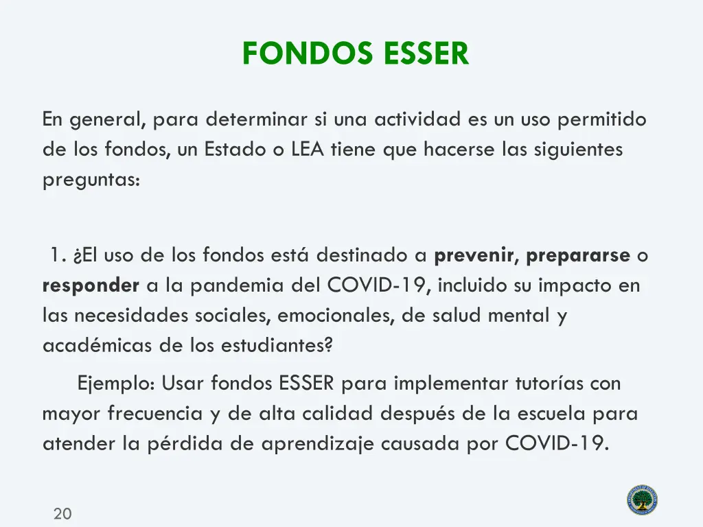 fondos esser