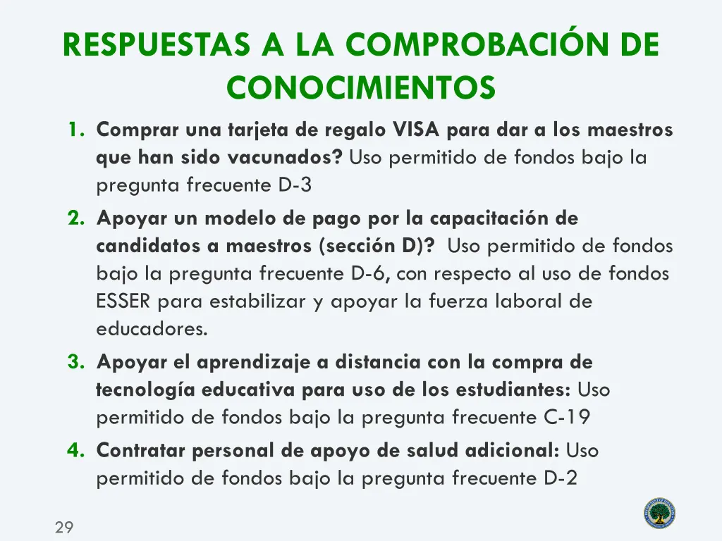 respuestas a la comprobaci n de conocimientos