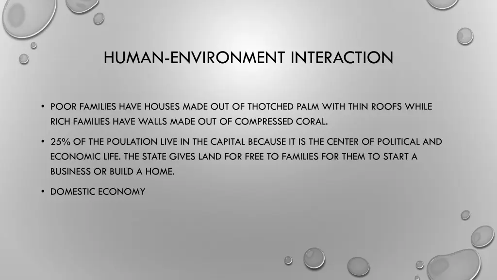 human environment interaction