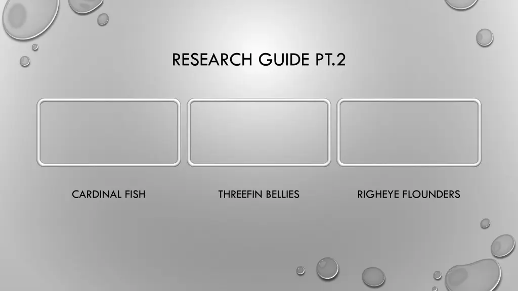 research guide pt 2