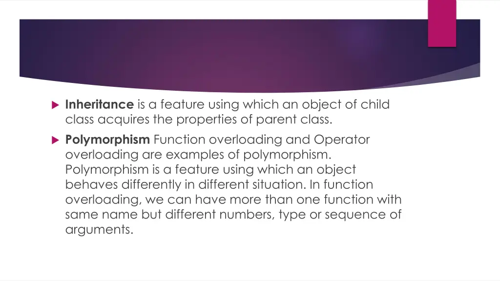 inheritance is a feature using which an object