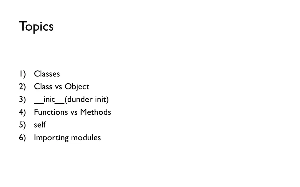 topics