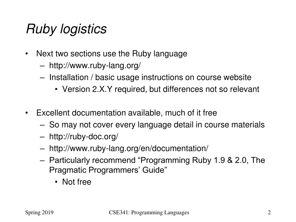 ruby logistics