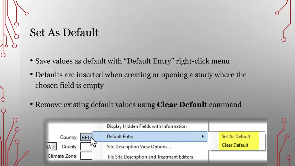 set as default