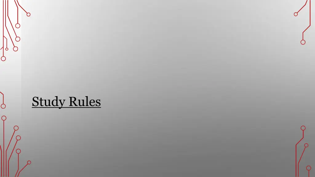 study rules