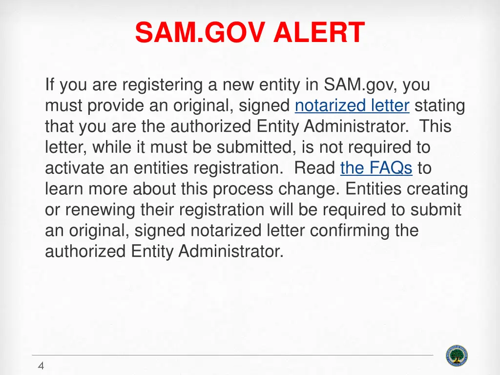 sam gov alert