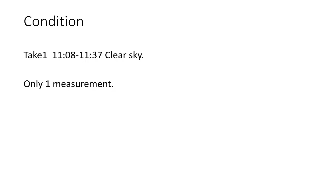 condition 1