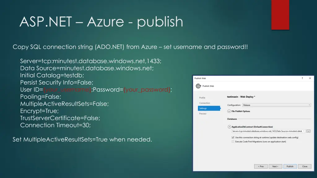 asp net azure publish 3