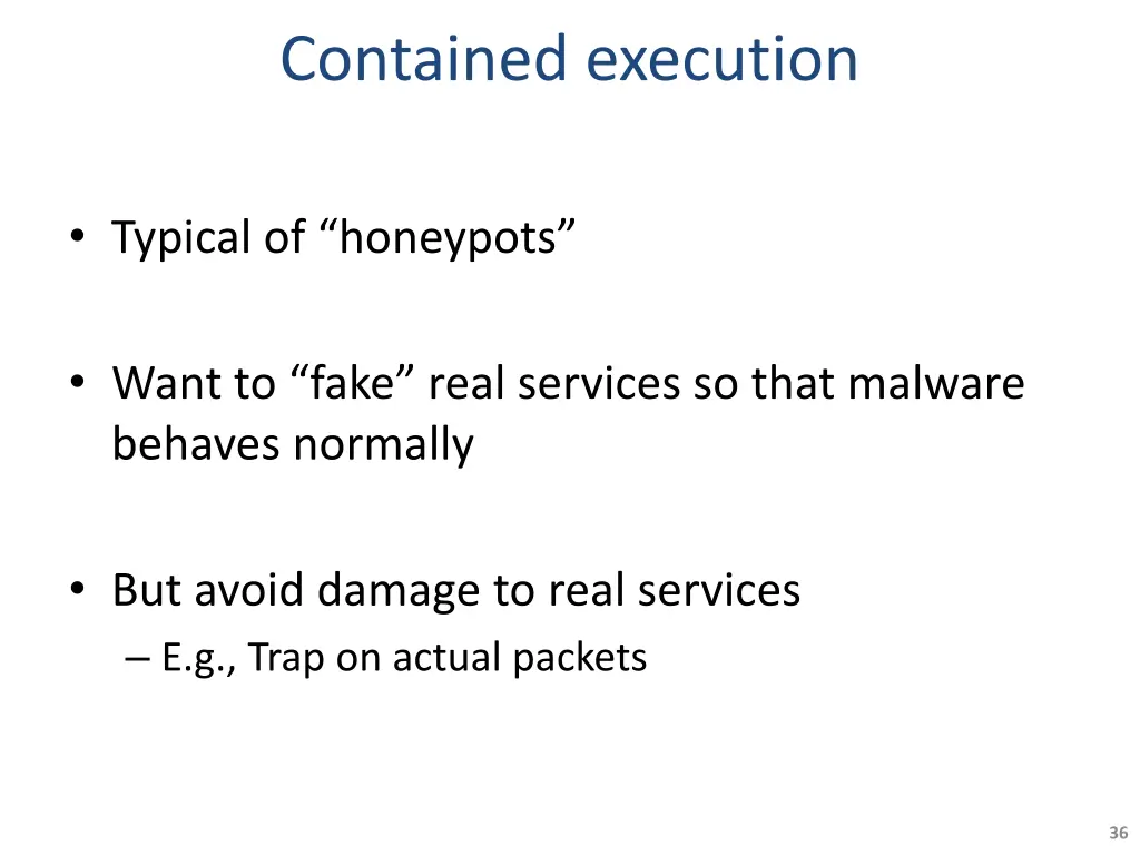 contained execution