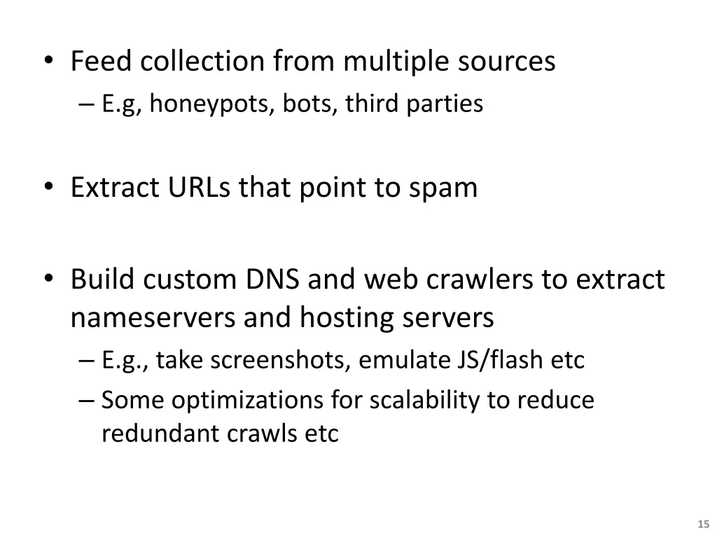 feed collection from multiple sources