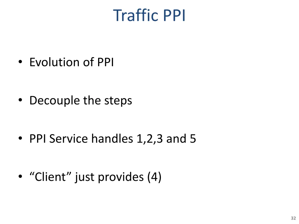 traffic ppi