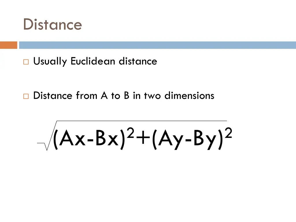 distance