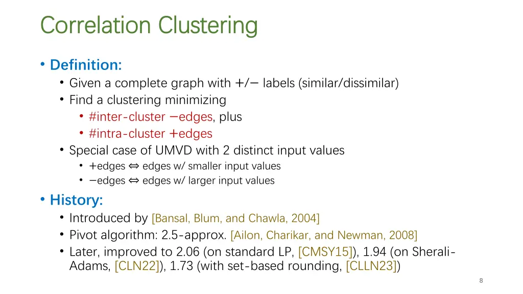 correlation clustering correlation clustering