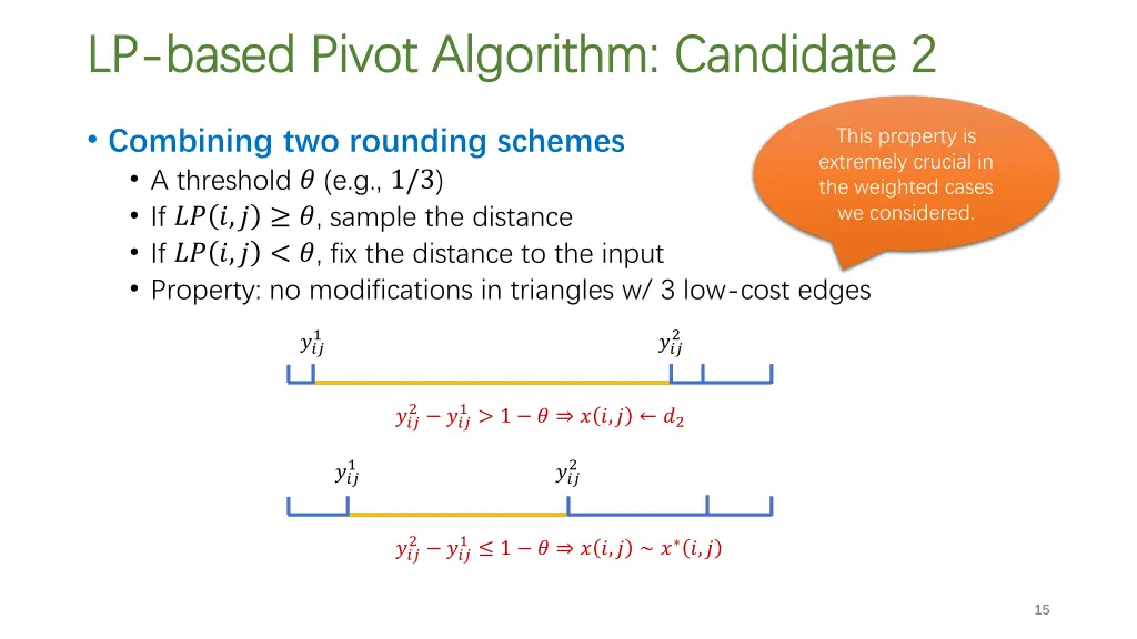 lp lp based pivot algorithm candidate 2 based