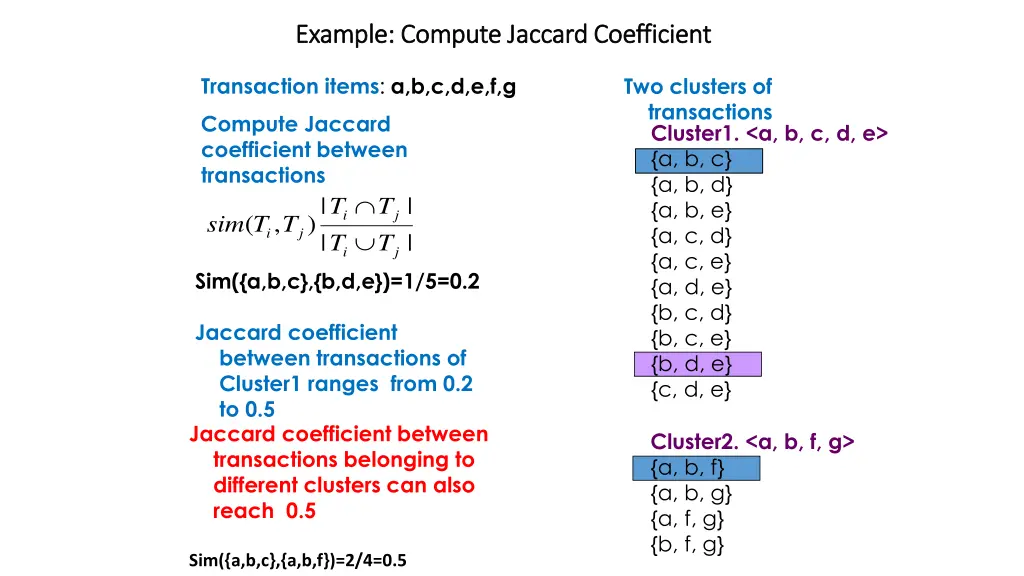 example compute jaccard coefficient example