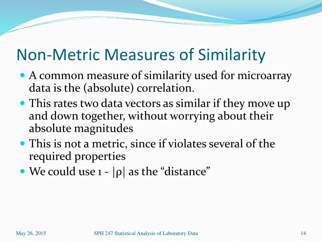 non metric measures of similarity a common