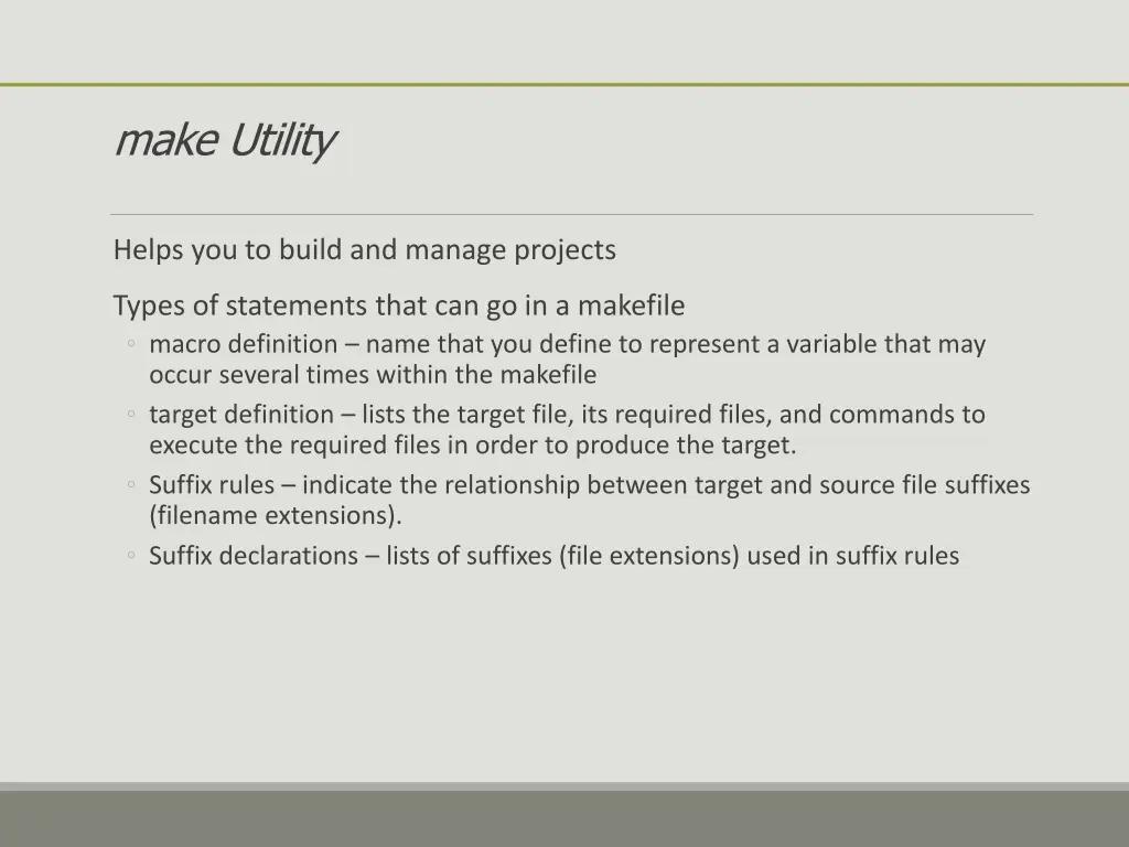 make utility