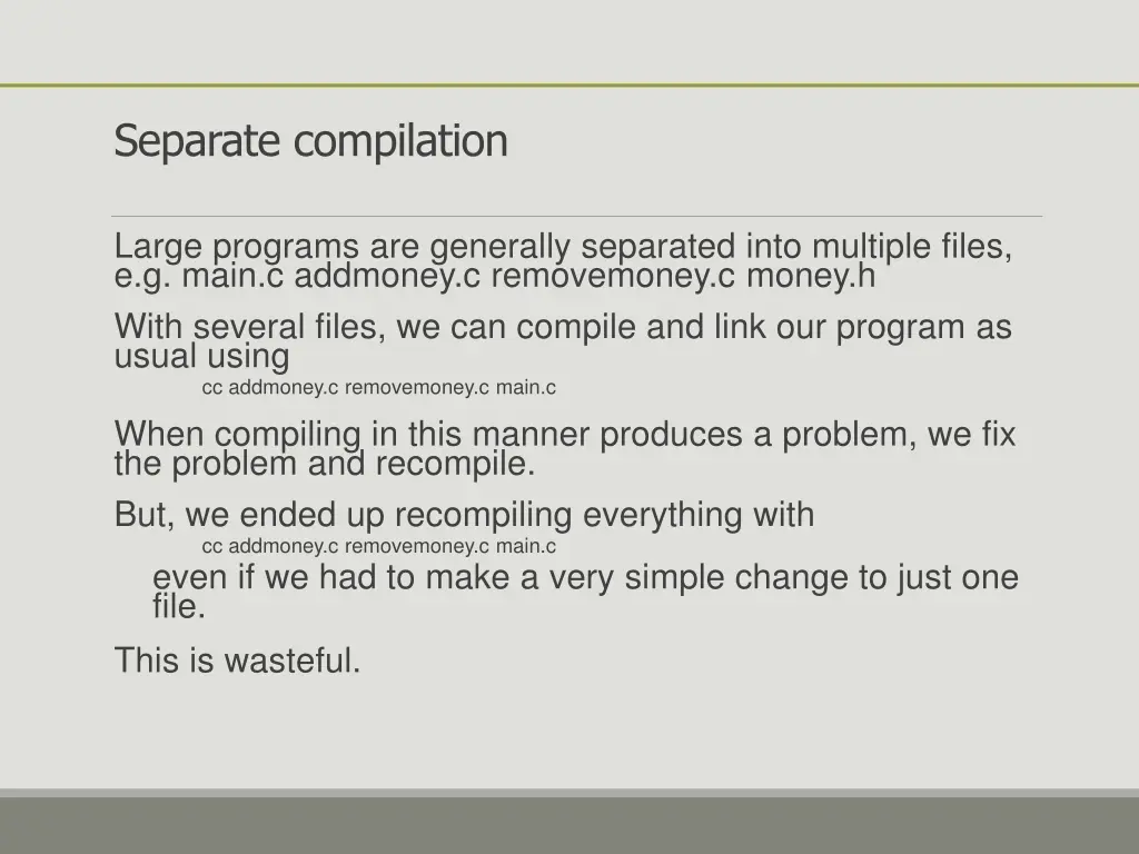 separate compilation