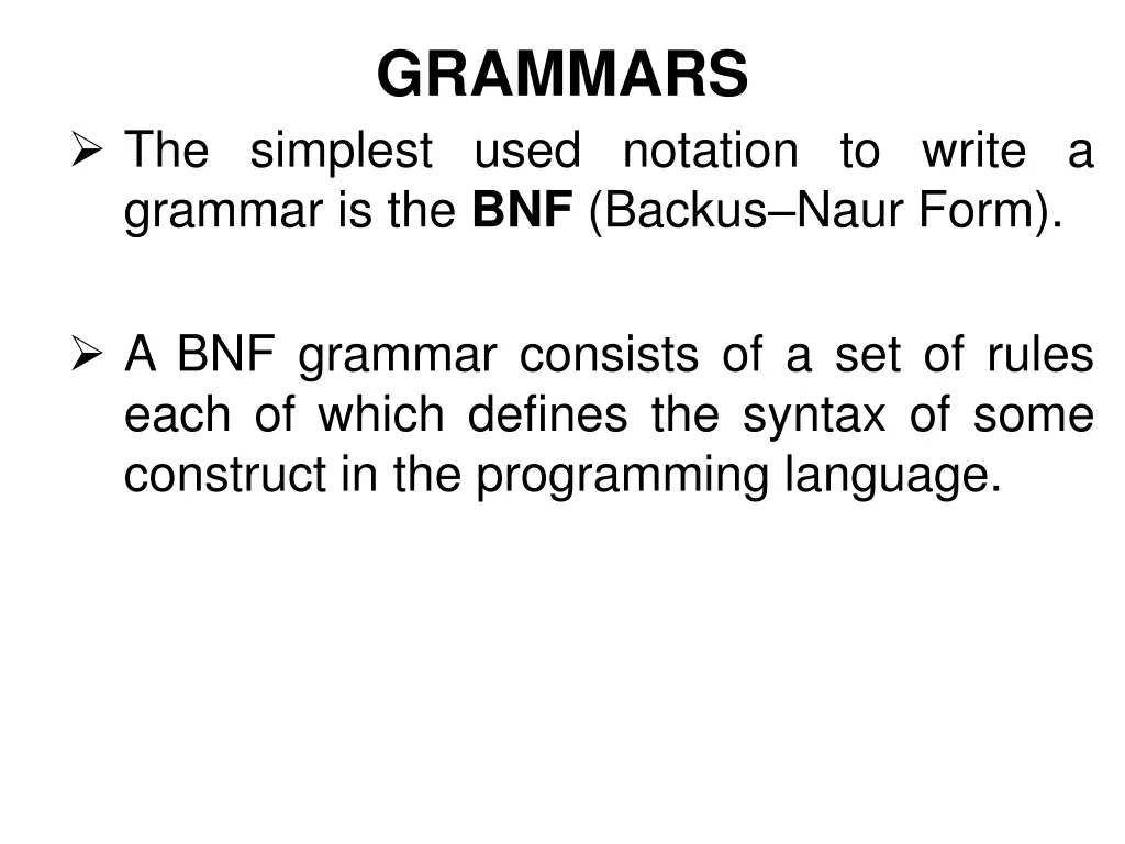 grammars