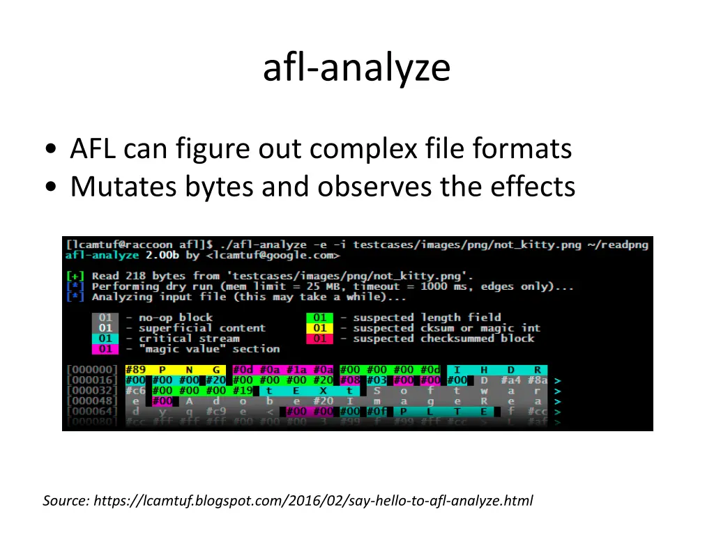afl analyze