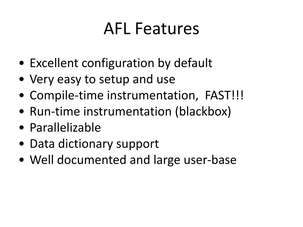 afl features