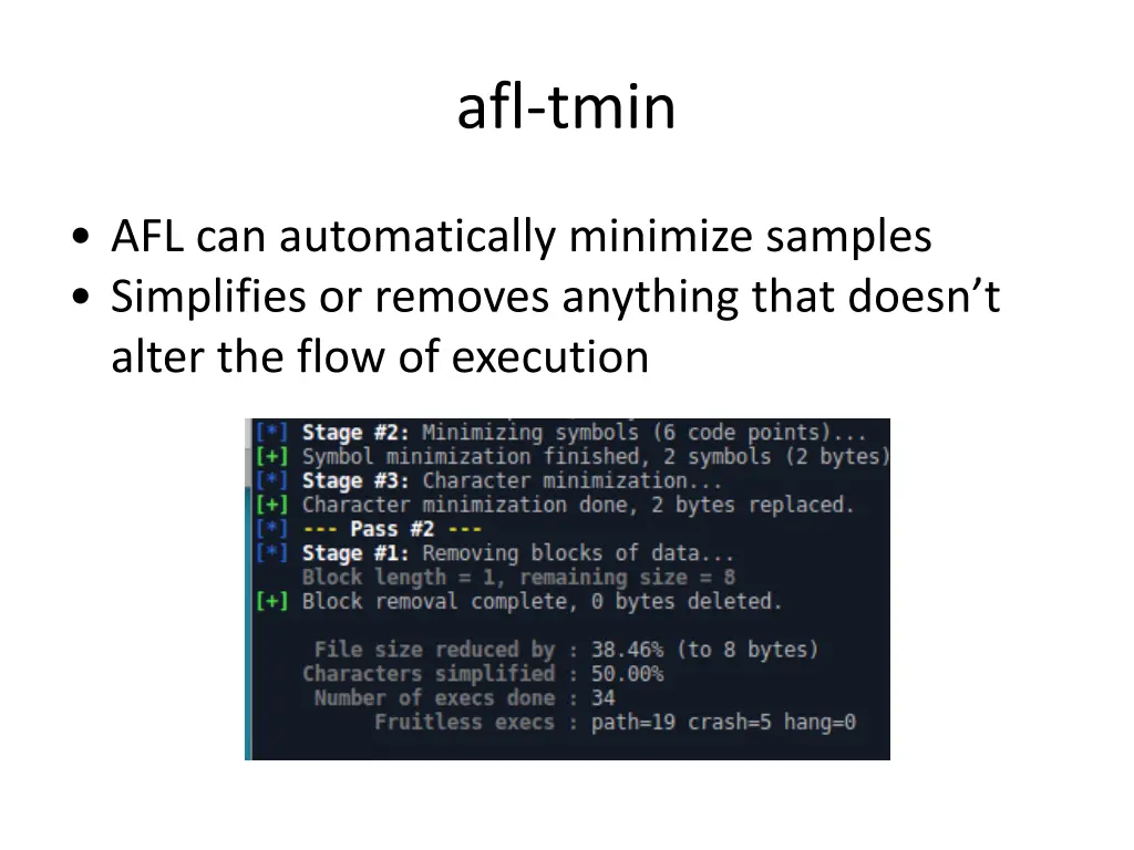 afl tmin