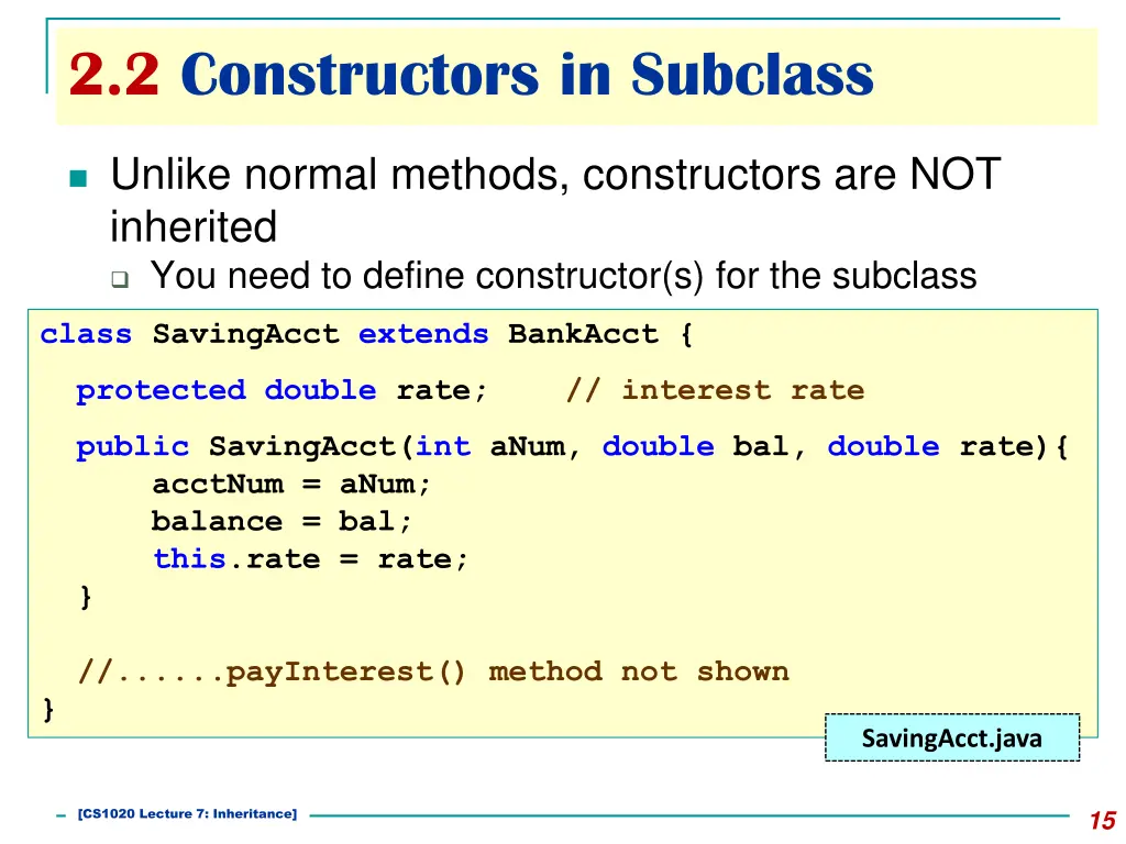 2 2 constructors in subclass