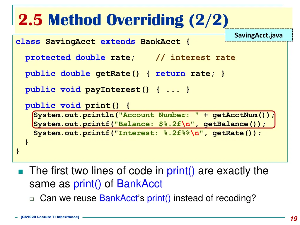 2 5 method overriding 2 2