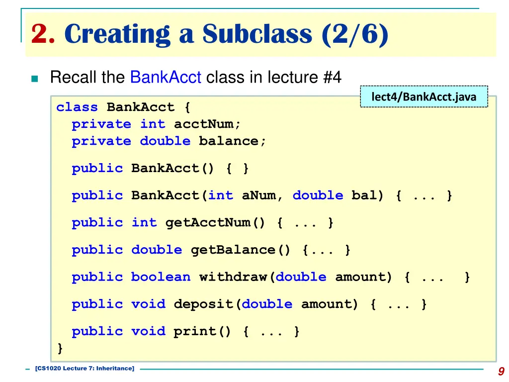 2 creating a subclass 2 6