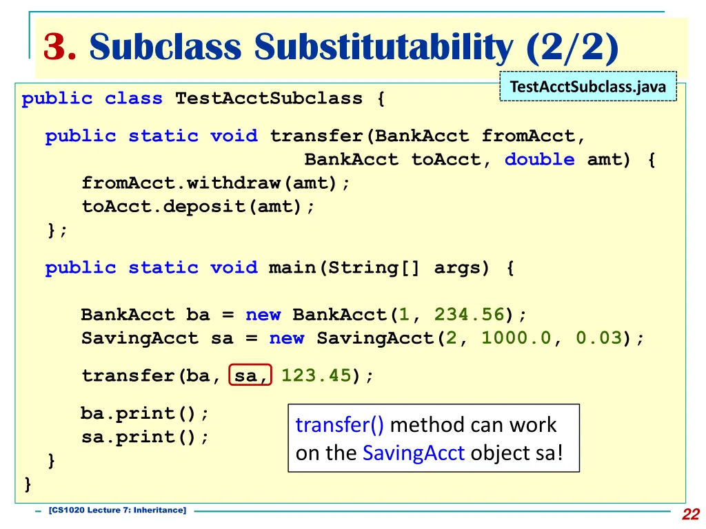 3 subclass substitutability 2 2