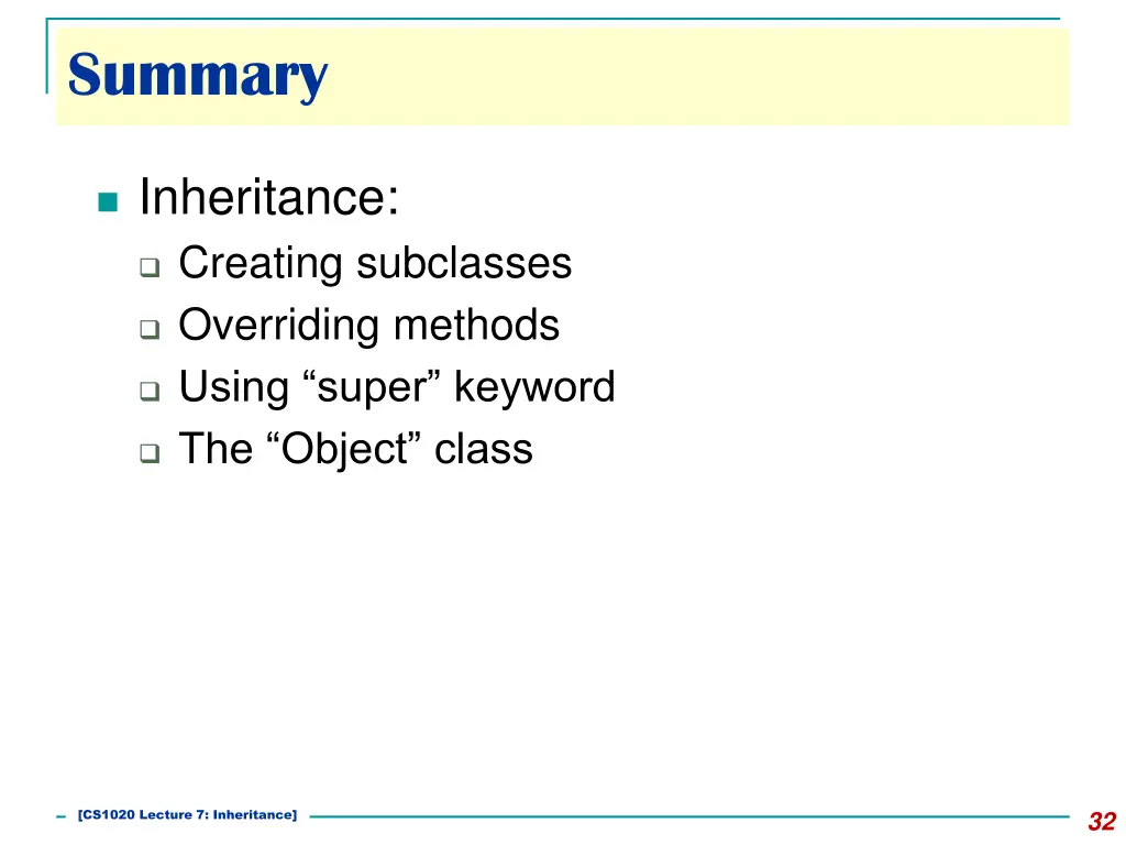 summary