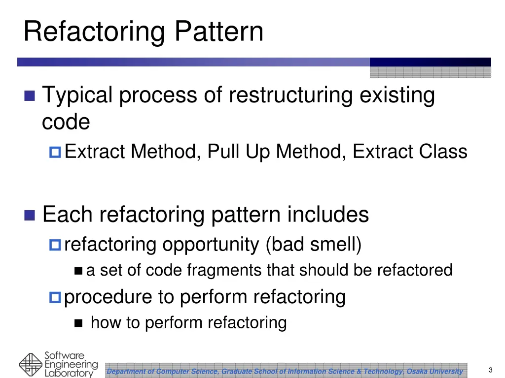 refactoring pattern