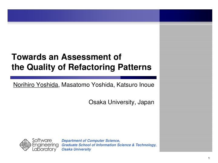 towards an assessment of the quality