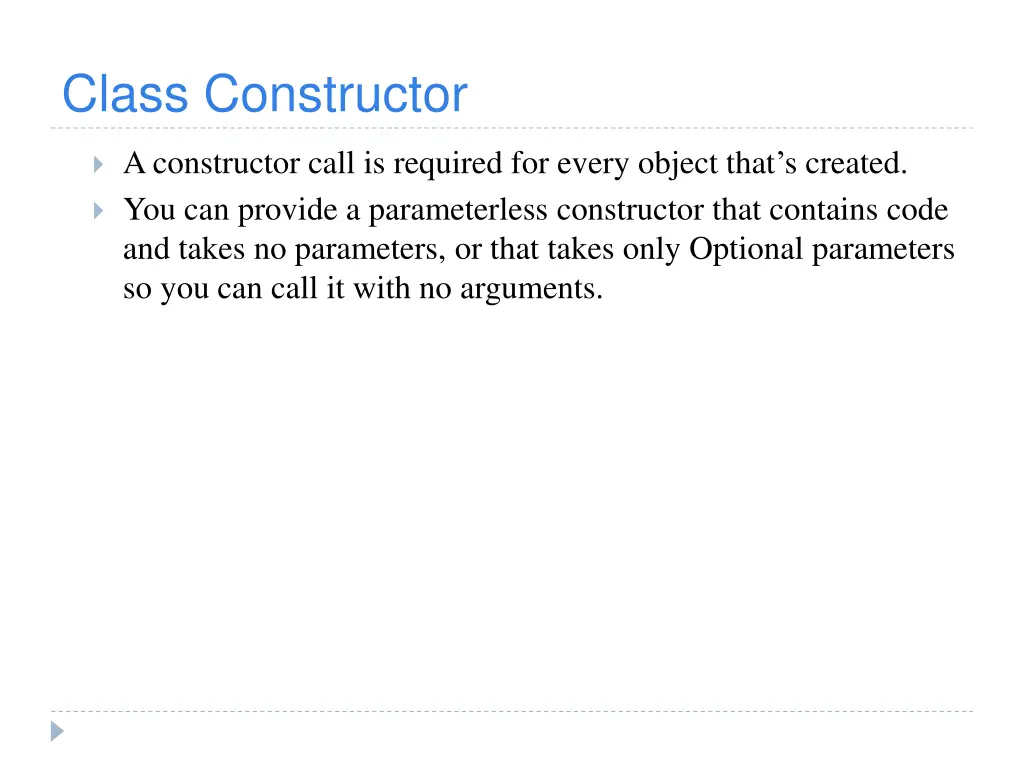 class constructor 1