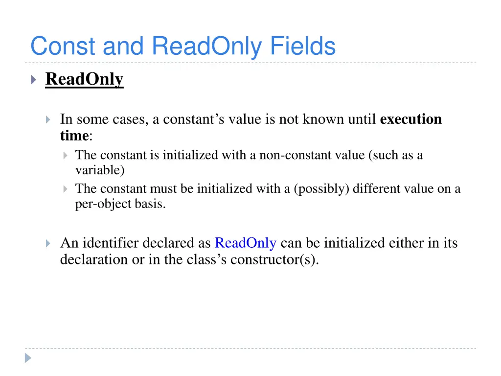 const and readonly fields 2