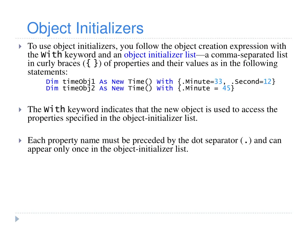 object initializers 1
