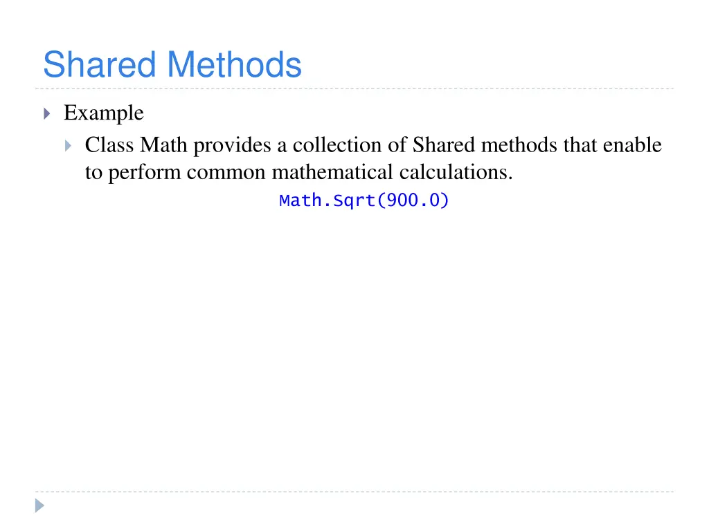 shared methods