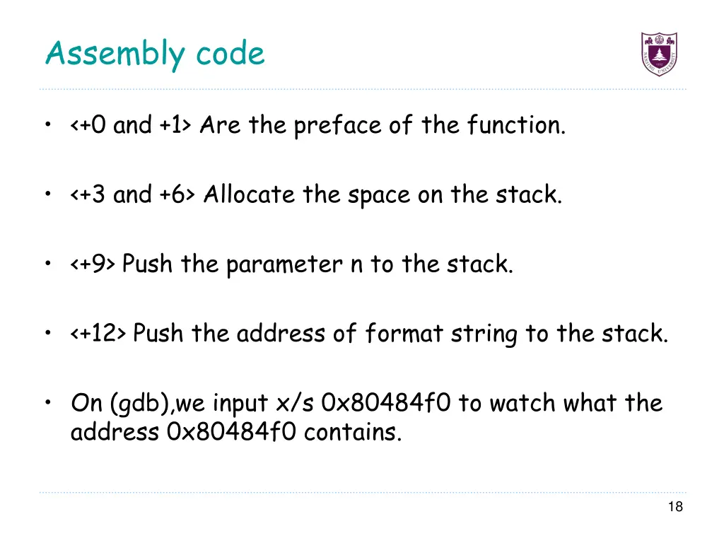 assembly code 1