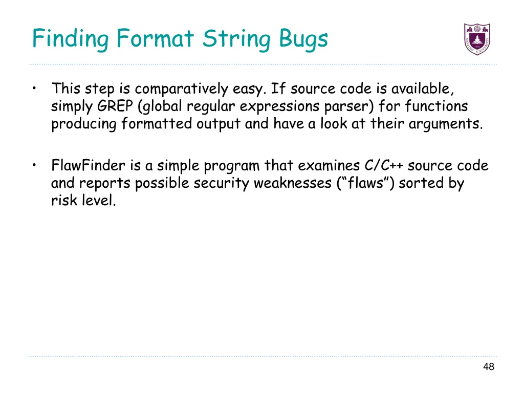 finding format string bugs 1