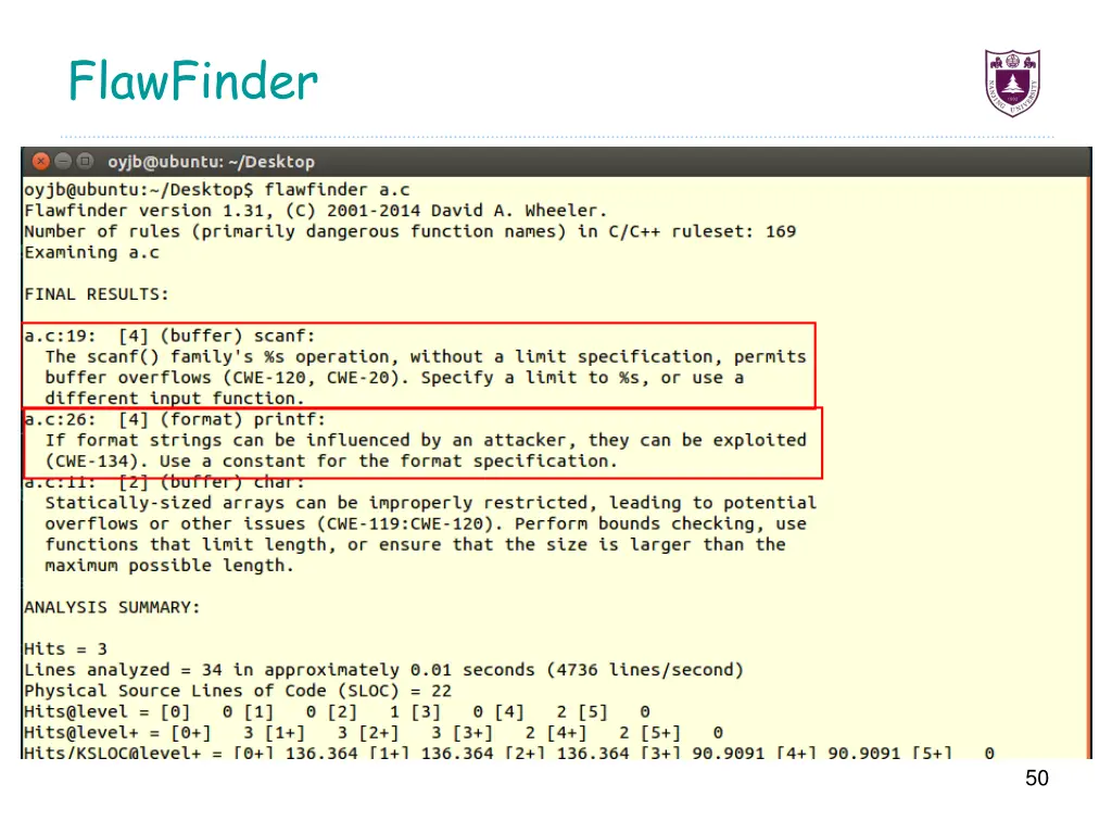 flawfinder 1