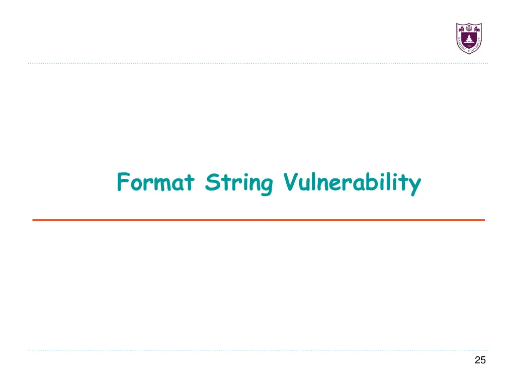 format string vulnerability