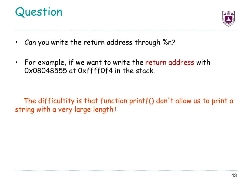 question