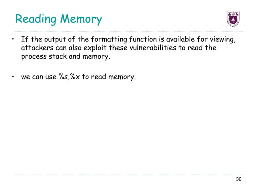 reading memory