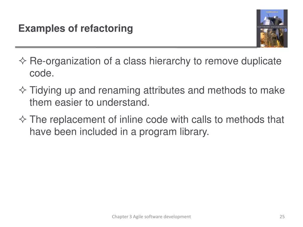 examples of refactoring