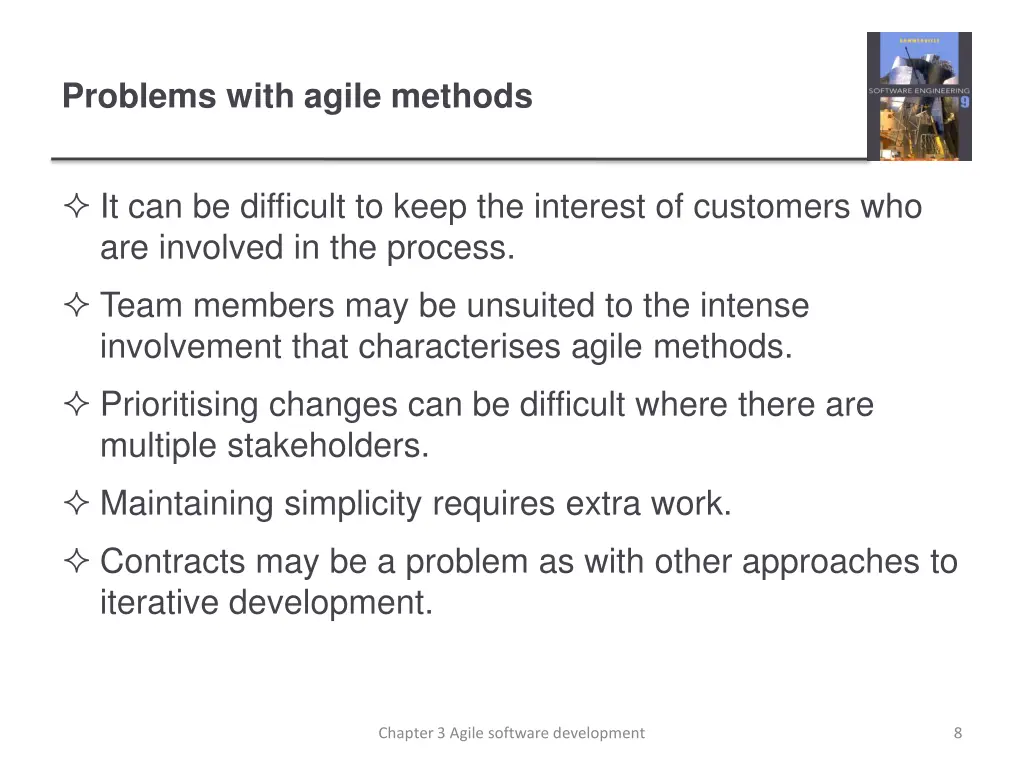 problems with agile methods