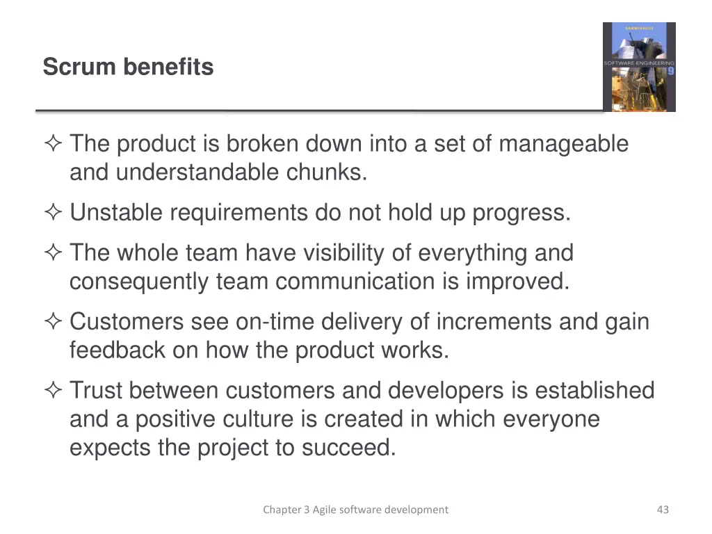 scrum benefits