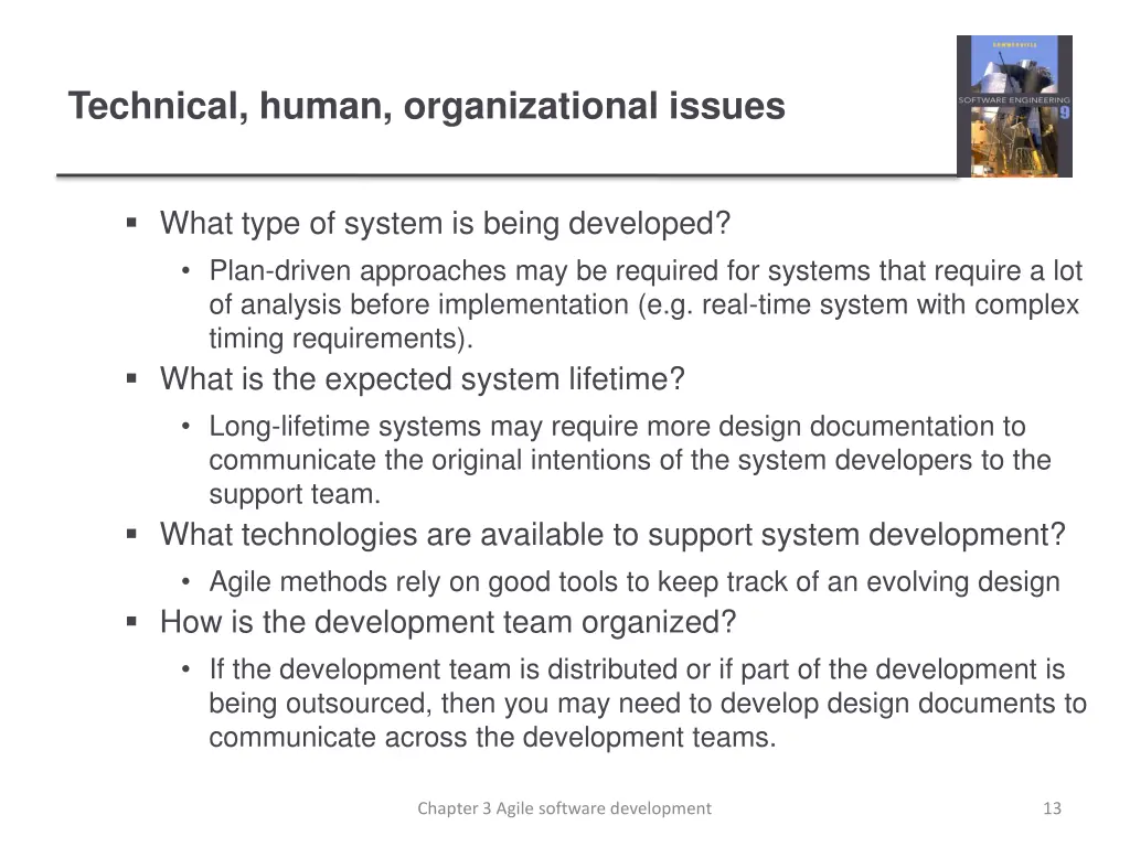 technical human organizational issues 1
